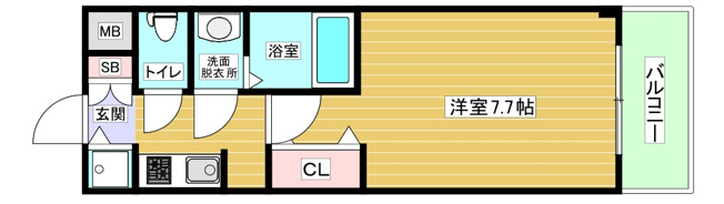 【間取り】 | アクアスイート深江橋メトロ