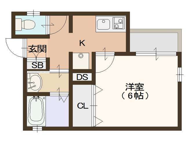 【間取り】 | Garden Mansion 鶴見橋