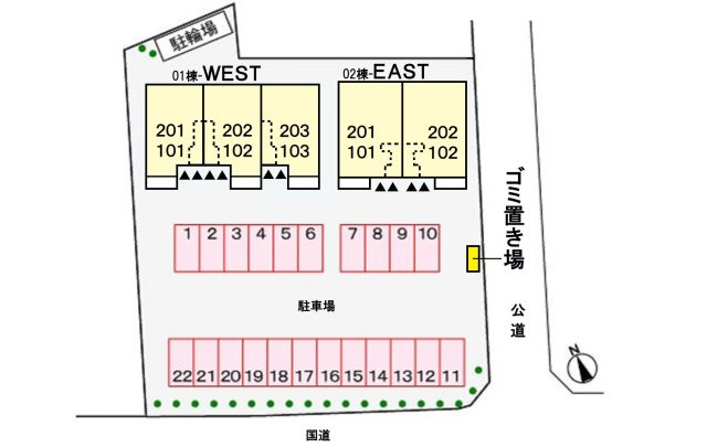 エバーラスト EASTの区画図