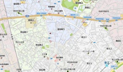 【地図】 | 恩田倉田貸家②　ペット可