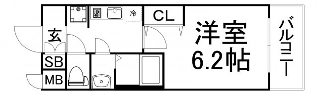 【間取り】 | プレサンス上町台夕陽丘