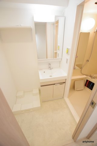 ワールドアイ難波南PORTA 仲介手数料無料の洗面所