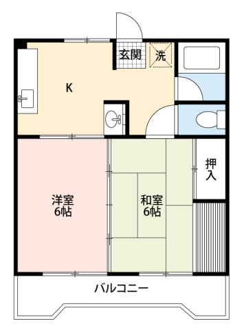 【間取り】 | エクセレントハイツＡ