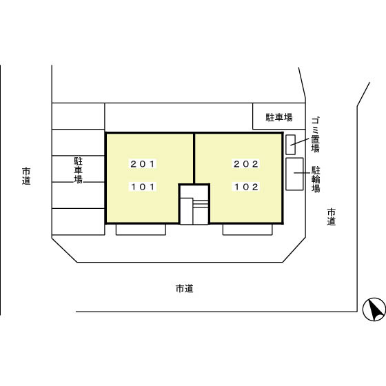 ヴィーブル鷺沼台の区画図