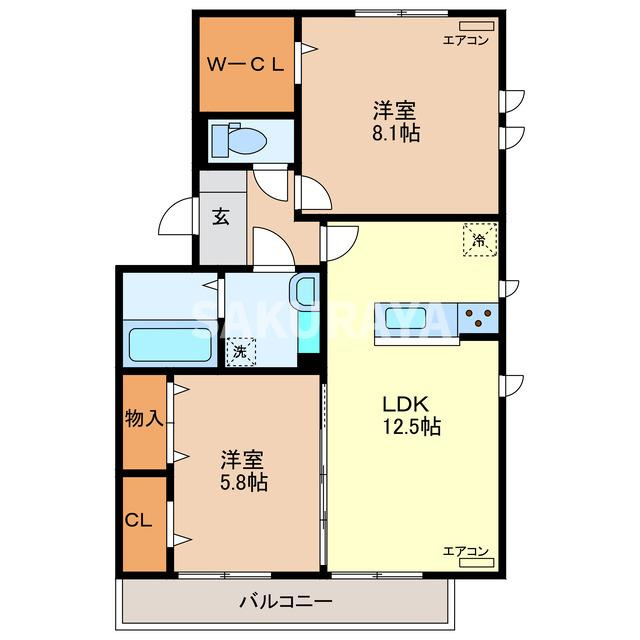 グランプリスの間取り
