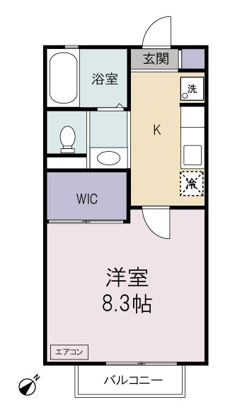 28㎡の広々とした間取りです！