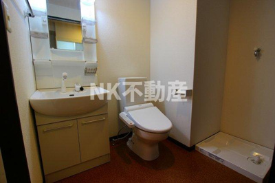 【洗面所】 | 第7美和マンション（長田賃貸） | 明るい洗面所です