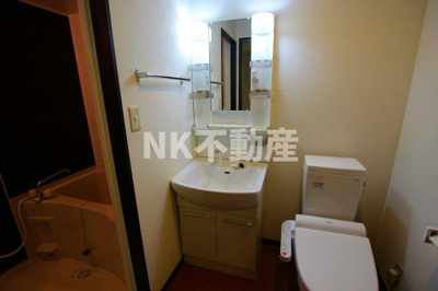 【洗面所】 | 第7美和マンション（長田賃貸） | 広い洗面スペース