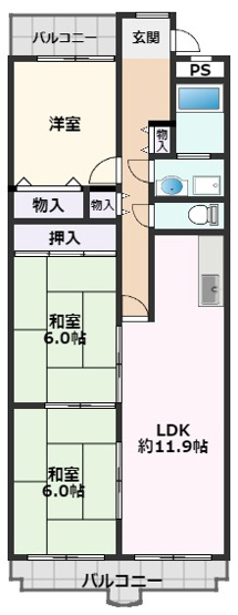 【間取り】 | サンシャイン朝日が丘