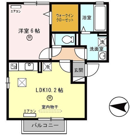 【間取り】 | 第6ウエスタンハイツ