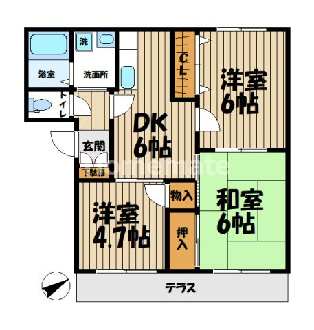 【間取り】 | 古館ハイツⅡ