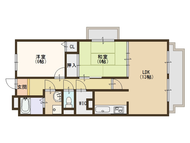 【間取り】 | レジェロ住之江