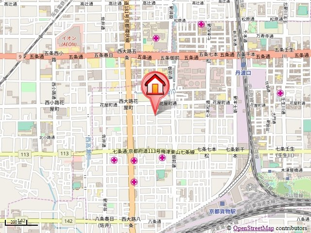 パレスコートの地図