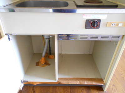 【収納】 | リバーサイドK | キッチン下の収納です