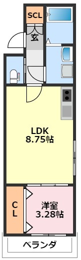 AJ南流山Firstの間取り