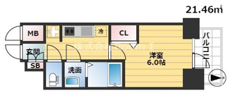 【間取り】 | プレサンス松屋町ヴェルデス