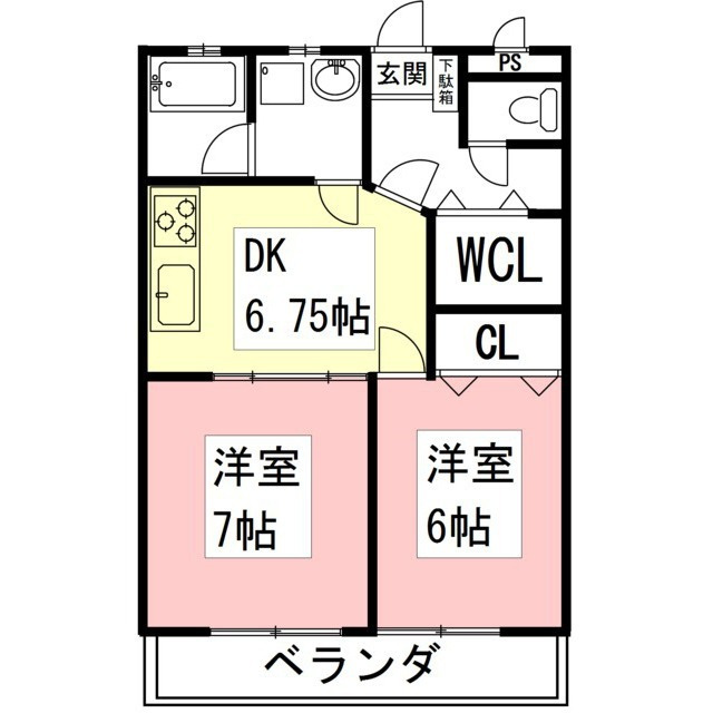 Lis・Tresor(ﾘ･ﾄﾚｿﾞｱ）の間取り