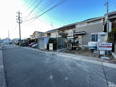 【外観】 | 第2守山区脇田町　全1棟　1号棟＜仲介手数料無料＞大森小・大森中　新築一戸建て | 〈内覧予約キャンペーン実施中！〉マックスバリュde住まい相談までご連絡下さい。