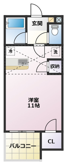 【間取り】 | セザンヌ神野新田3