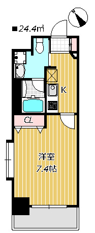 【間取り】 | BPRレジデンス船橋 | 角部屋2面採光です。