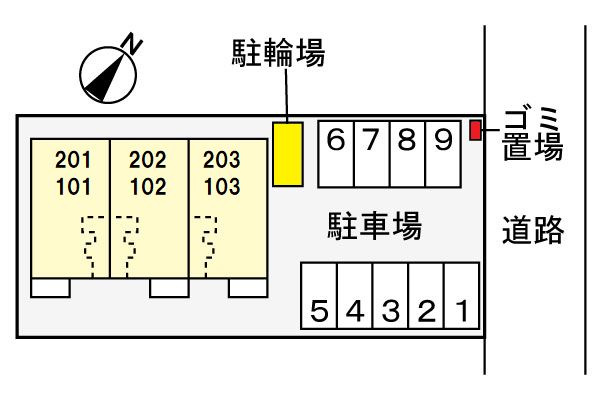 グラン・メゾンの区画図|駐車場