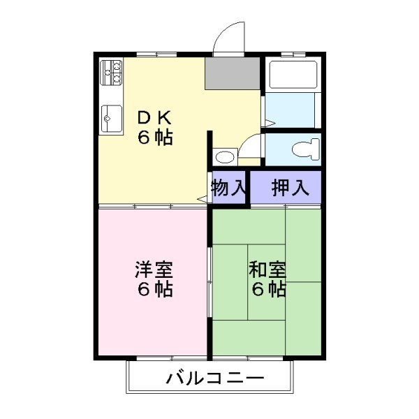 ホワイトハイツAの間取り