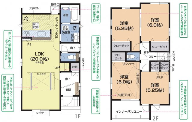清須市阿原神門 全2棟 1号棟＜仲介手数料無料＞星の宮小・新川中　新築一戸建て