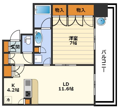 パークタワー梅田の間取り