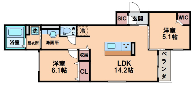 【間取り】 | ヴィエン南田辺
