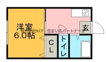 コーポシングルの間取り