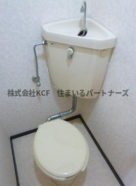 コーポシングルのトイレ|清潔感のあるトイレです