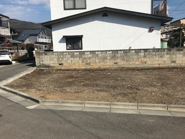 下諏訪　住宅用地の外観|西道路より