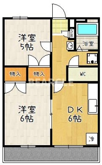 【間取り】 | サンハイム高瀬