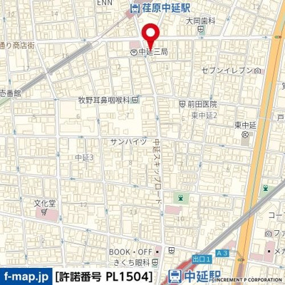 【地図】 | ジュエル荏原中延