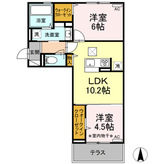 【間取り】 | ピュア大里Ⅰ