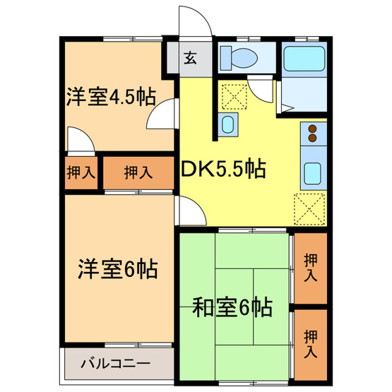 【間取り】 | コーポエイチアイ
