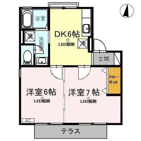 タウンコート(鶴ヶ島)の間取り