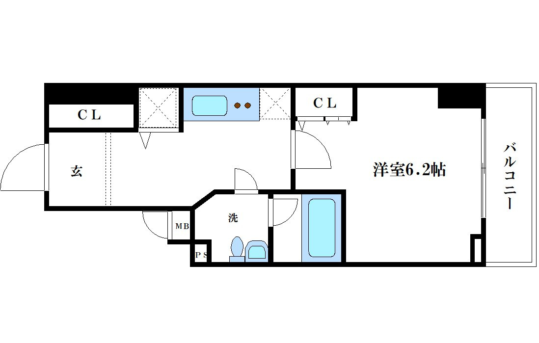 セイワパレス長堀南の間取り