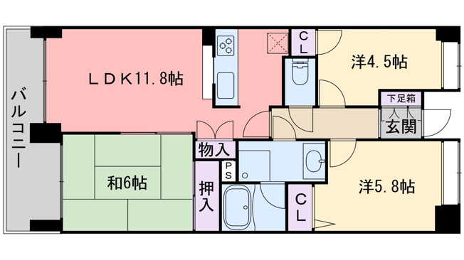 【間取り】 | 博多駅東パークホームズ