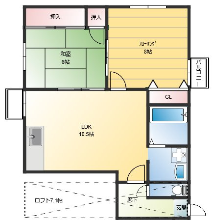 ポラリス山下町の間取り