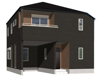 【外観パース】 | 武蔵村山市伊奈平５丁目　新築戸建 | 令和4年2月完成予定の3LDK邸宅。オープンハウス施工！充実の設備仕様住宅です。