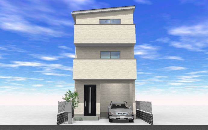 サン・タウン大成町の外観パース|■今なら外観のデザインは、お客様にてデザイン可能です♪♪

