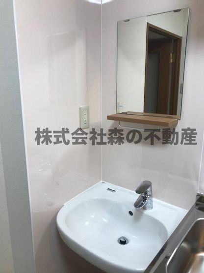 【洗面所】 | パークサイドビル | 洗面台新設！！