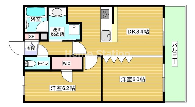 【間取り】 | アルグラッド鷺洲公園