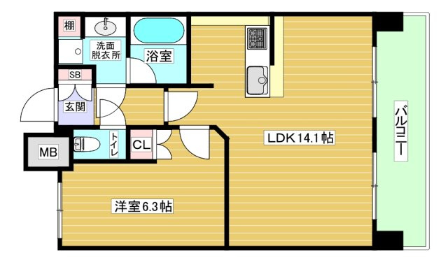 【間取り】 | アルグラッド鷺洲
