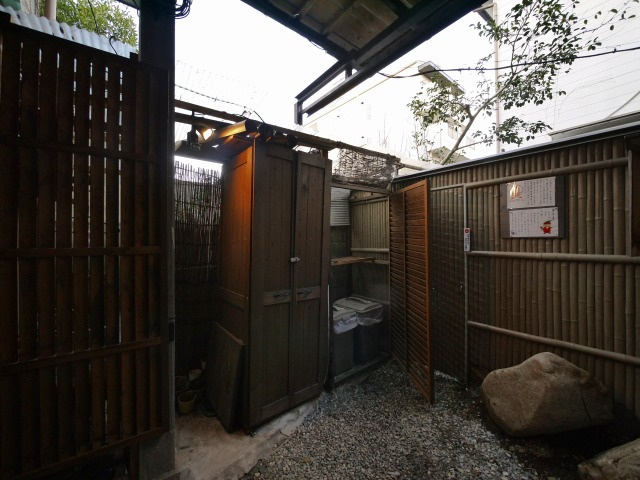下御門町家空間のその他共用部分|ゴミ置き場です