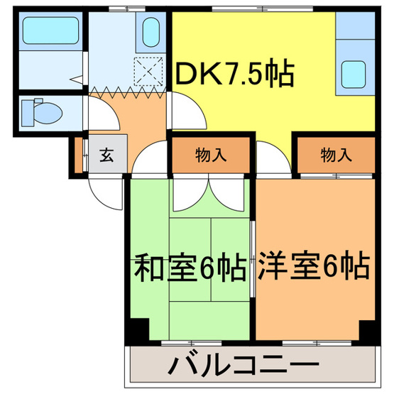 【間取り】 | ハシモトハイツ
