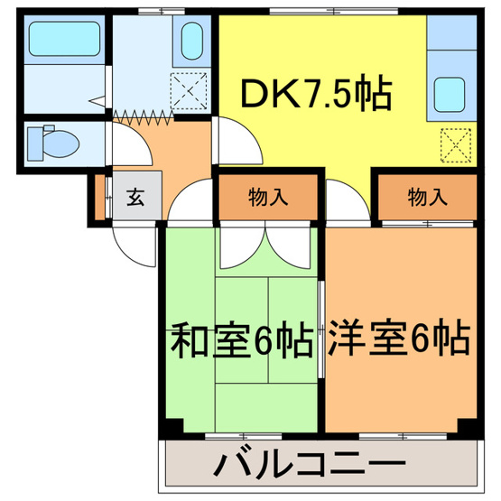 【間取り】 | ハシモトハイツ