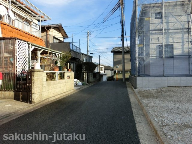 新栄１丁目　売地の前面道路含む現地写真|北側４ｍ位置指定道路面