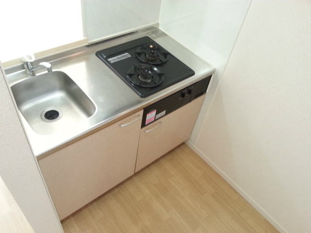 ドムスソラリスのキッチン|自炊派の方にお勧めです♪２口コンロシステムキッチン